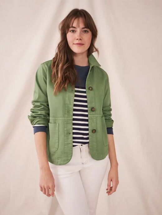 khaki green denim jacket womens