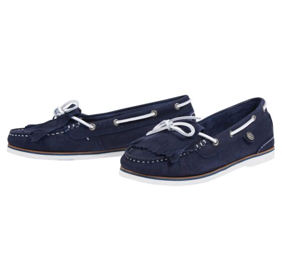 barbour boat shoes blue