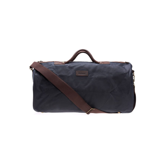 barbour waxed holdall