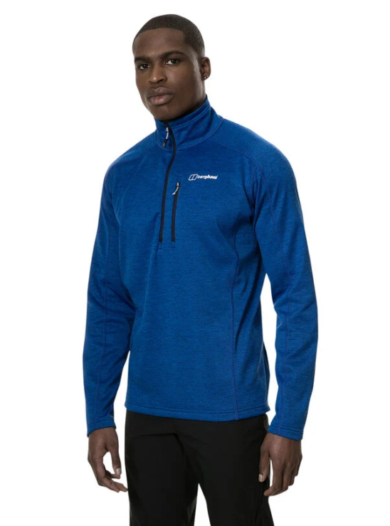 blue berghaus half zip