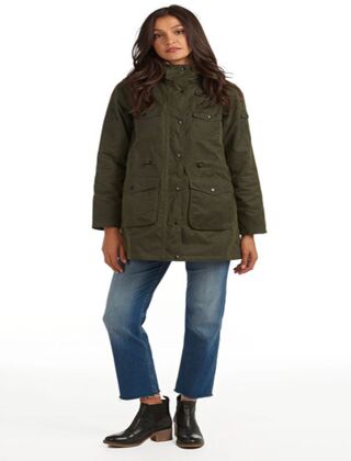 barbour corrie waxed cotton jacket