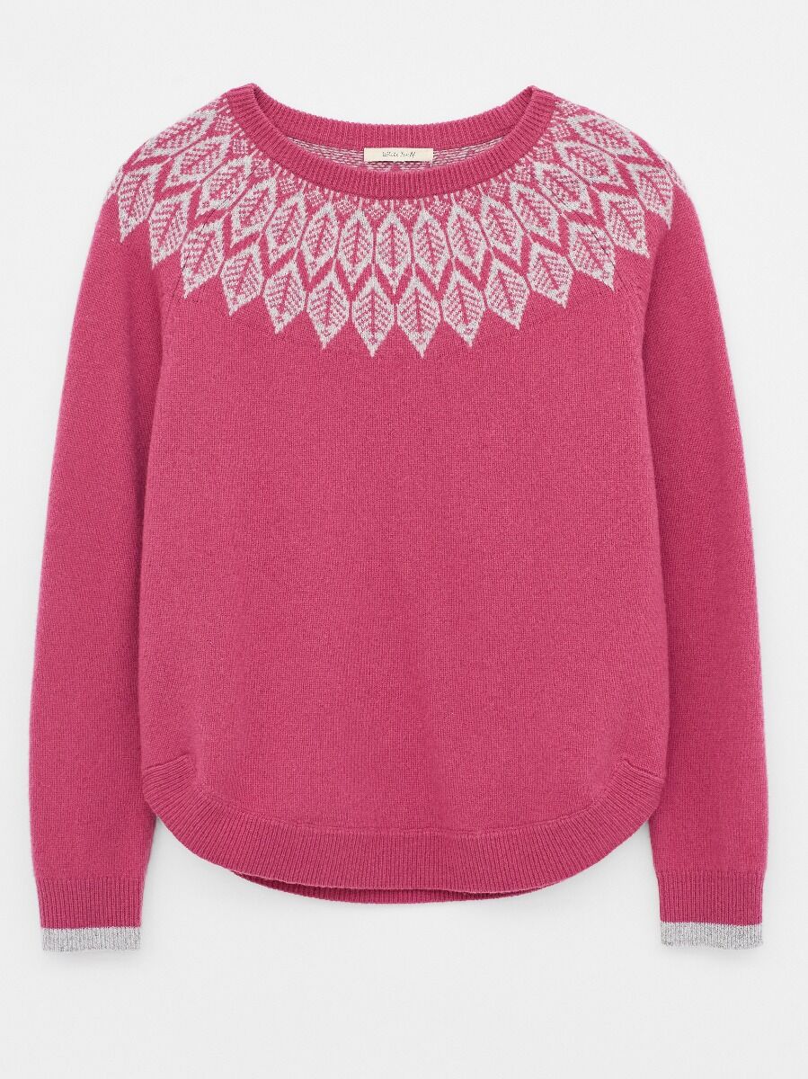 fairisle jumper pink