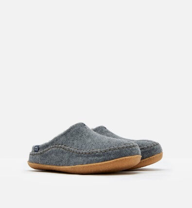 mens grey mule slippers