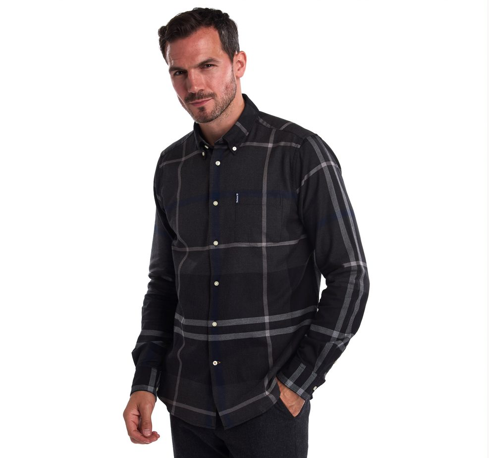 barbour dunoon shirt graphite