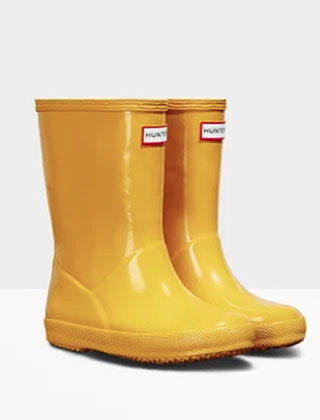 kids yellow rubber boots
