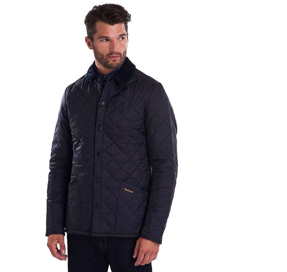 barbour liddesdale heritage quilted jacket navy