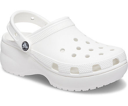 Crocs Classic Platform Clogs White