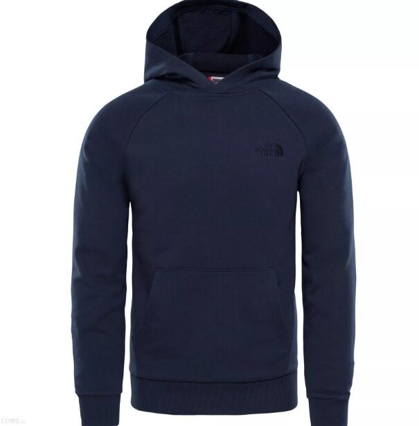 The North Face Men S Raglan Red Box Hoodie Urban Navy