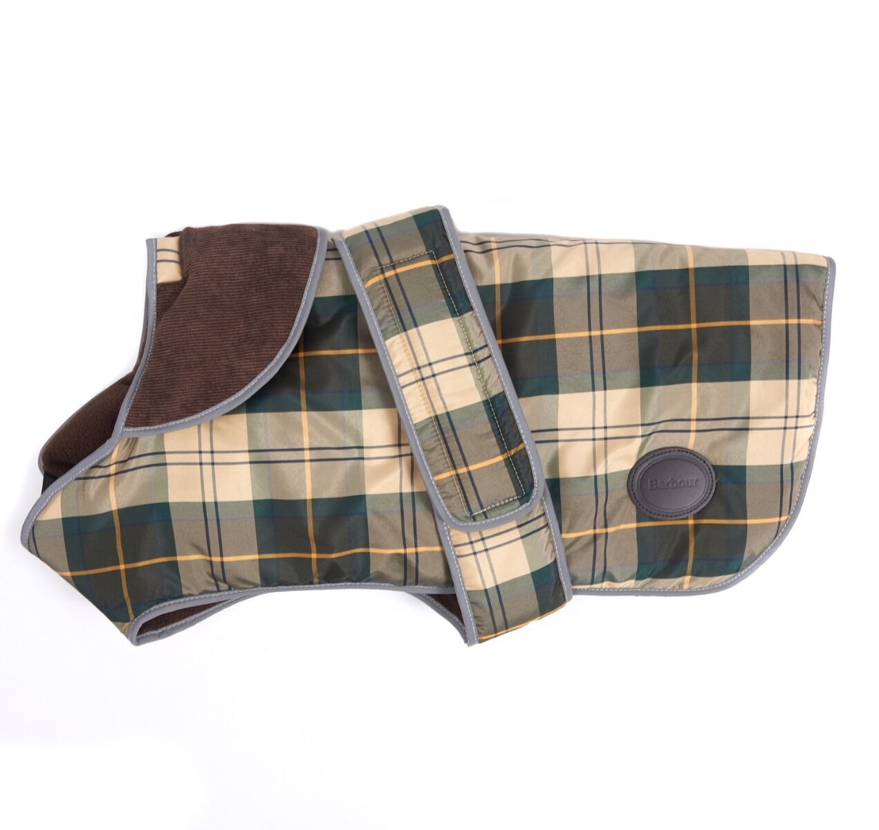 barbour tartan waterproof dog coat