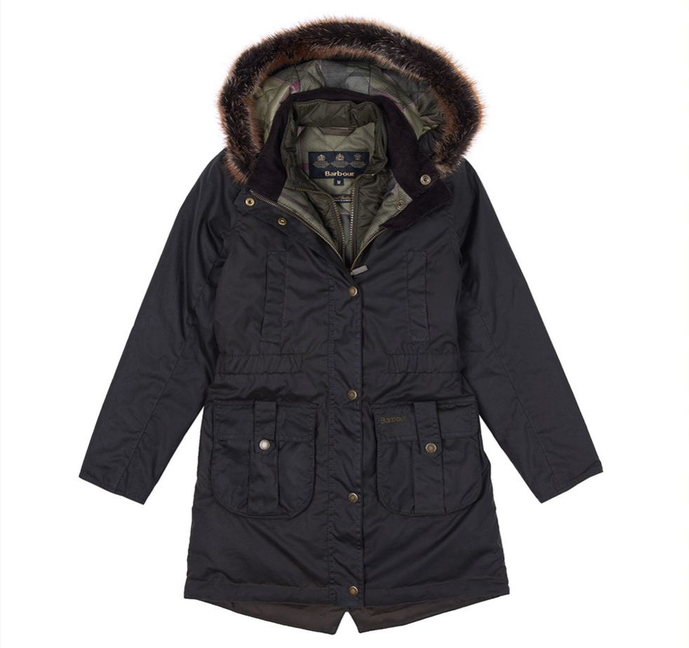 barbour homeswood waxed cotton jacket