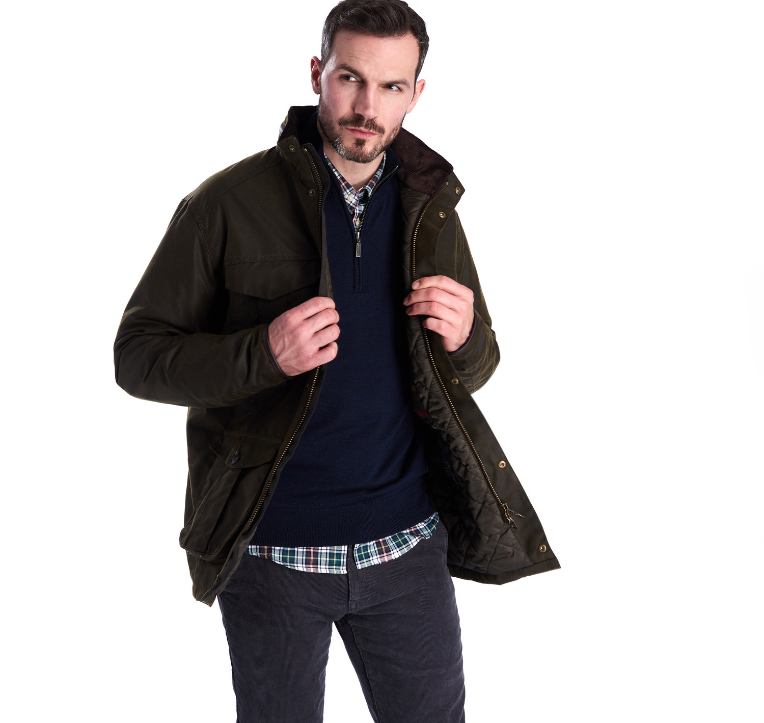 barbour latrigg waxed cotton jacket